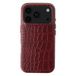 Selencia Croco Backcover met MagSafe voor de Apple iPhone 18 Pro / 17 Pro - Burgundy