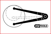 KS Tools KS Tools felsleutel Ø 14 - 100 mm met spie diameter 5.0 mm Aantal:1