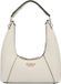 GUESS Calista Sac bandoulière à fermeture éclair supérieure Bone Crème
