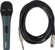 HQ-Power Microfoon, dynamisch, unidirectioneel, 4.5 m kabel, met koffer, zwart