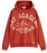 Scotch & Soda Wash Artwork Hoodie Ketchup Heren XXL