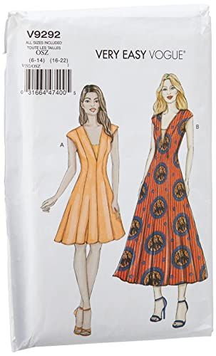 Vogue Patterns 9292OS - Damesjas en Dickie - Maat 34-50