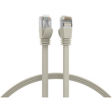 EFB ELEKTRONIK Patchkabel RJ45 Flachpatchkabel Cat.6A U/FTP PVC, grau 1,5m