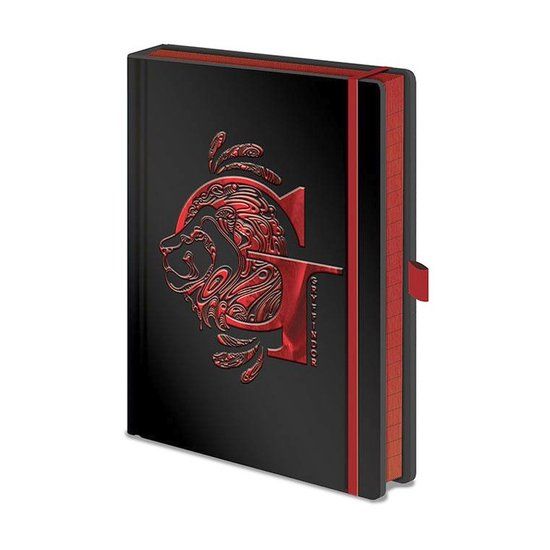 Hole in the Wall Harry Potter - Gryffindor - A5 - Premium Notitieboek - Rood en Zwart