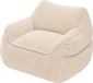 Bananair - Fauteuil pouf - XXL pouf - Velours côtelé - 100x110 cm - Beige