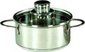 Karl Kruger Braadpan 0,4 Liter met Glasdeksel - RVS - Grijs - Rond - 12 cm