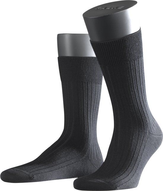 Falke Bristol Pure HerenSok 14415 - 43/44 - Zwart