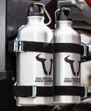 SW Motech Trax Flessenkit Aluminium 2 Stuks 0.6 Ltr Zilver/Zwart