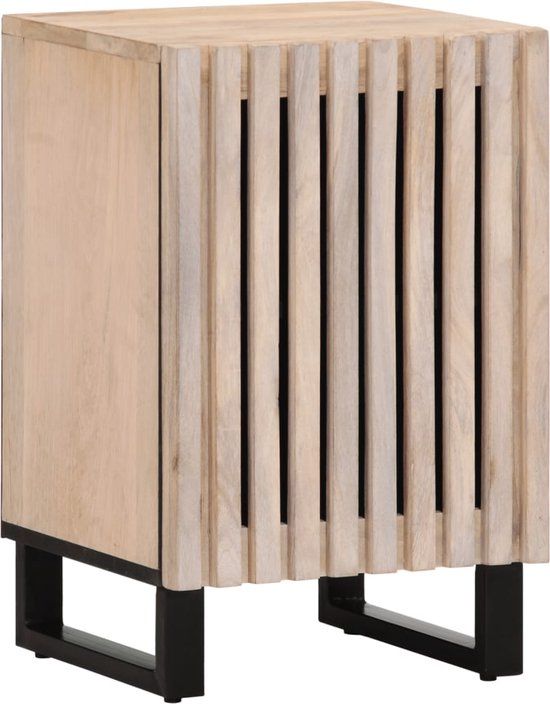 vidaXL Badkamerkast - Massief Mangohout - 38x34x58 cm