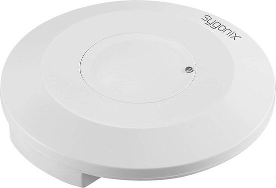 Sygonix SY-6118228 HF-bewegingsmelder Plafond, Opbouw (op muur) 360 ° Relais Wit