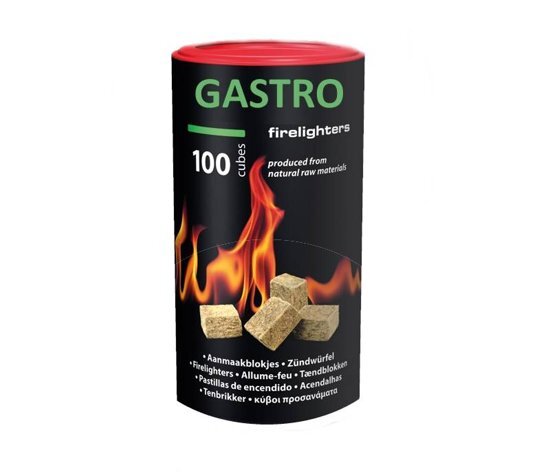 - Gastro 100 x Bruine Aanmaakblokjes Openhaard In Koker (100 Stuks) 72 kokers