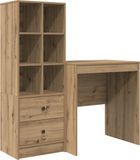vidaXL Bureau Artisan Eikenhout 115,5 x 50 x 127 cm