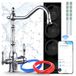 Ari Retro 2 Robinet de cuisine avec système de filtration d'eau, osmose inverse 800 GPD avec Wi-Fi, chrome