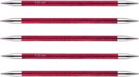 KnitPro Royale Sokkennaalden 15 cm 6.00 mm Hout Rood