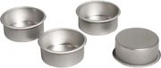 Rayher hobby materialen Metalen waxinelicht houders 16x stuks - Kerststukjes maken of kaarsen onderdelen