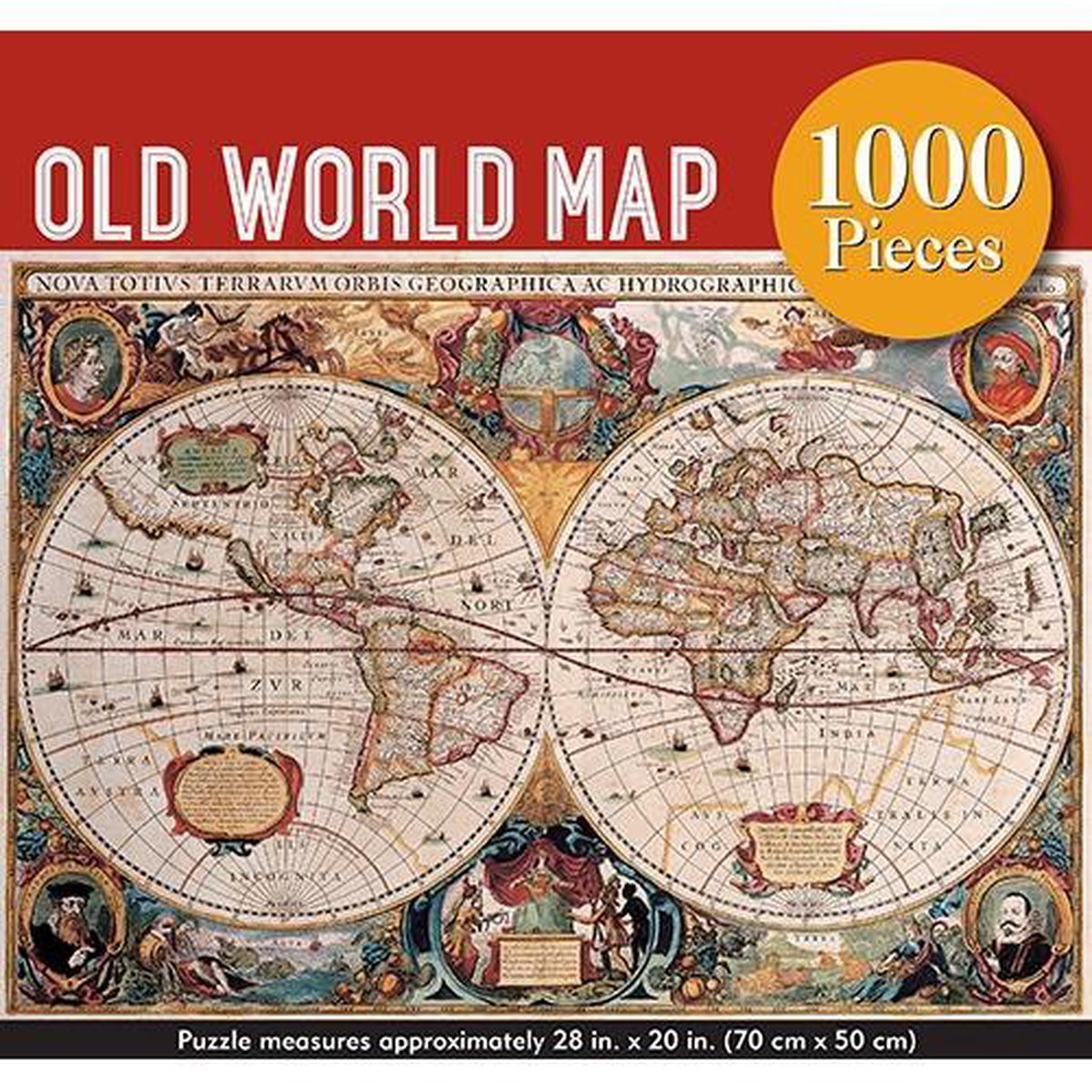 Peter Pauper Puzzel - Old World Map (1000 st)