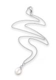 Elli - Halsketting - dames elegant met zoetwater gekweekte parels in 925 sterling zilver - Dames