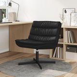 vidaXL Draaistoel Zwart Kunstleer 63 x 75 x 76 cm