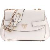 GUESS Serenova Convertible Xbody Flap Bag Cream White