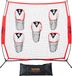 VEVOR Soccer trainer rebounder 217 x 125.5 x 223 cm Orange