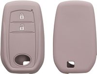 kwmobile autosleutel hoesje geschikt voor Toyota 2/3 Button Aygo Yaris Cross RAV4 GR 2020-2024 hoes - TPU autosleutel behuizing - Beschermende auto sleutel case - Sleuteletui in lila wolk