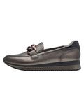 Jana Damessneakers, slip-on sneakers om aan te trekken, veganistisch, zilver, 39 EU