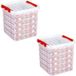 Sunware Kerstballen opbergboxen - 38 liter - 2x