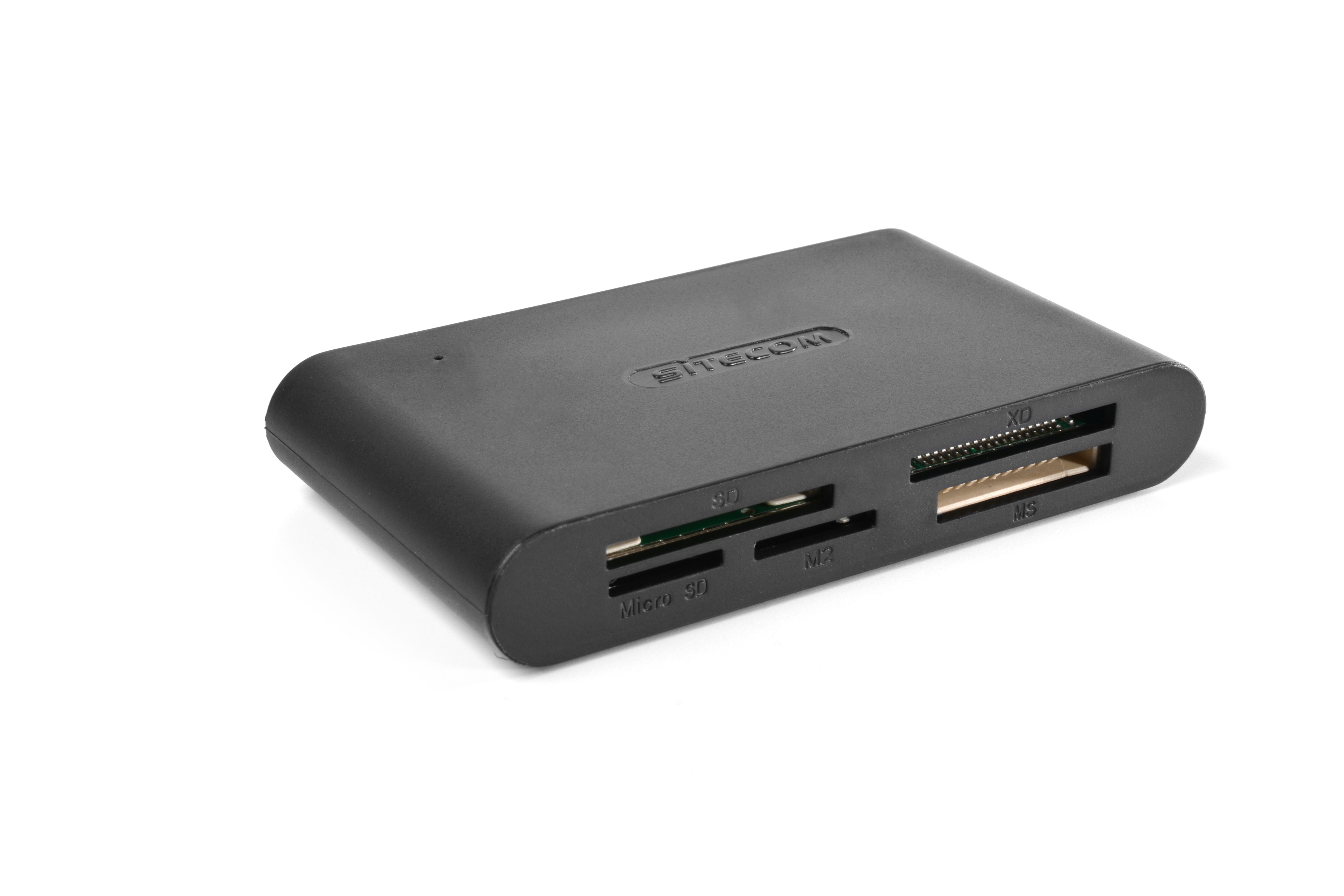 Sitecom MD-060 USB 2.0 Memory Card Reader - Zwart