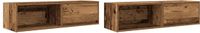vidaXL TV-meubel 100x31x25,5 cm bewerkt hout oud houtkleurig