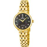 Festina F20745/4 Dames Polshorloge Staal Goudkleurig Zwart Saffierglas