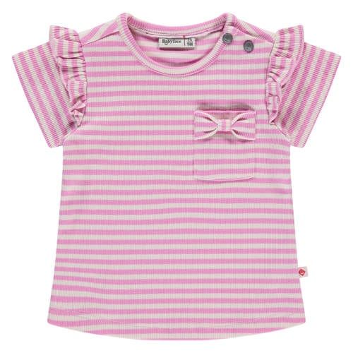 Babyface gestreept T-shirt roze