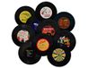 Mini ZOZI Mini Vinylplaten Nep 10 stuks 17,8 cm Blanco