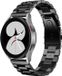 Strap-it Bracelet de montre connectée en acier - Convient pour Samsung Galaxy Watch 4 - 44mm - Noir