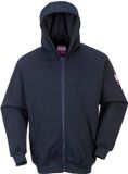 Portwest FR Modaflame Sweatshirt met rits en capuchon FR81 - Marine - 5XL