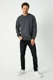 Merkloos / Sans marque Comeor Sweater heren - donker grijs - sweatshirt trui - M