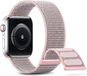 By Qubix Qubix - Nylon Sport Loop Bandje - Zand Roze - Geschikt voor Apple Watch 38mm/40mm/41mm/42mm