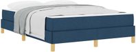 vidaXL Boxspring bed met matras Blauw 160 x 200 cm Stof