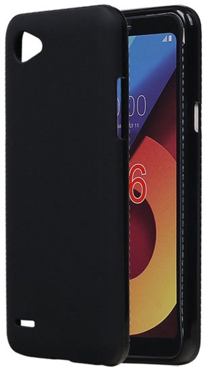 Best Cases .nl LG Q6 TPU back case hoesje Zwart - 8718883897618
