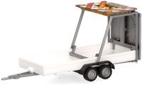 Herpa Aanhanger Pijlwagen, Wit