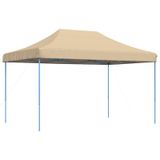VidaXL Partytent, inklapbaar, pop-up, 440x292x315 cm, beige