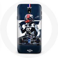 Maniacase Samsung Galaxy J5 2017 Formule 1 Max Verstappen F1 Coureur Blauw