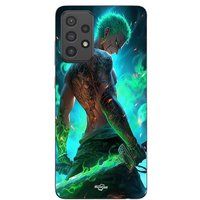 Maniacase Coque Pour Samsung Galaxy A72 One piece Zoro 3D Manga anime Fanart