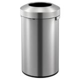 EKO EK9055-60L Urban Commercial Open Top Trash Can, roestvrij staal, 60 L