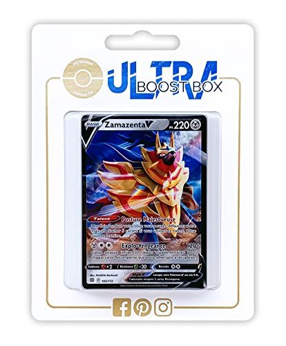 Pokemon Kaarten - my-booster Zamazenta V 105/172 - Stars Étincelantes - 10 Franse kaarten
