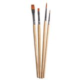 RAYHER 37054000 Hobby creatieve penseelset - FSC 100%, gesorteerde ontwerpen, set van 4