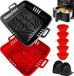 Equivera Airfryer Accessoires Set Noir/Rouge