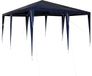 vidaXL Partytent Blauw 400 x 400 x 266 cm Polyethyleen en Staal