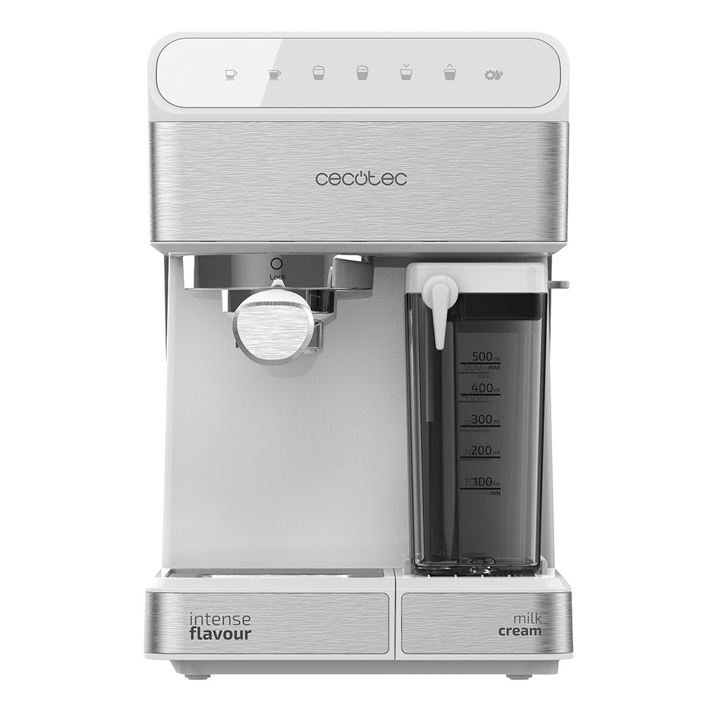 Cecotec Power Instant-ccino 20 Touch Volautomatische Espressomachine - 1.4L - 2 Kopjes - Wit/RVS