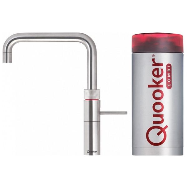 Quooker Fusion Square Keukenkraan - Koud, Warm & Kokend Water - RVS