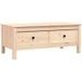 Table basse bois massif de pin 100x50x40 cm